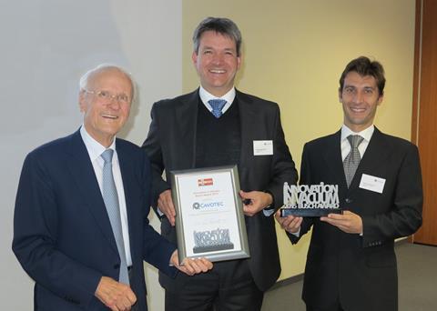 Cavotec Specimas SpA has won the Busch Vacuum Innovation Award 2015