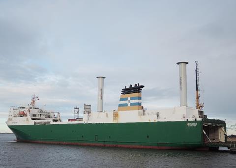 M/S Estraden, equipped with Norsepower’s Rotor Sails