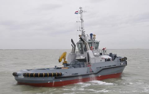 One of the three hybrid Damen tugs for the Royal Netherlands Navy (Damen)
