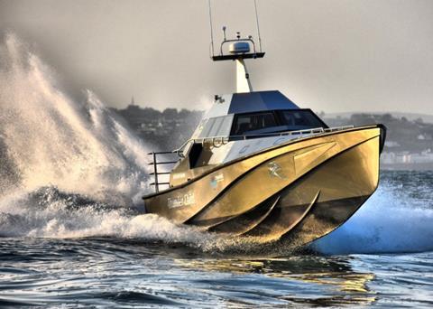 Thunder Child is powered by a pair of Caterpillar C12.9 turbocharged, supercharged and intercooler diesel engines producing 1,000hp each