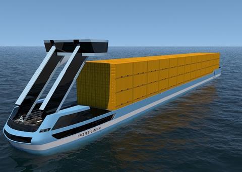 The port of Antwerp is a major promoter of this new container barge concept