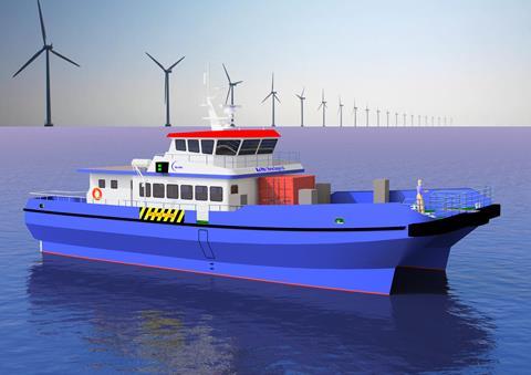In addition to windfarm vessels, the SWATH design can also be used for patrol boats and fast ferries.