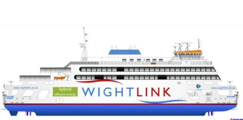 Wightlink's flagship newbuild diesel electric hybrid ferry