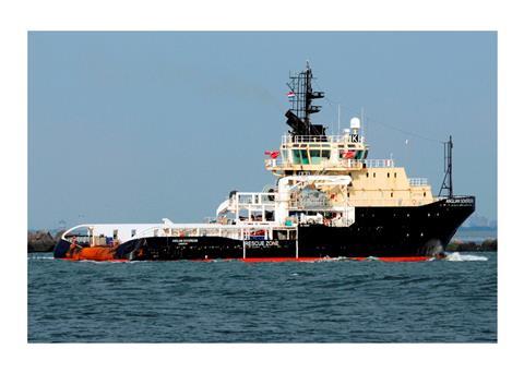 Anglian Sovereign and running mate Anglian Princess have been sold to Smit. (Photo courtesy Hans Hoffmann)