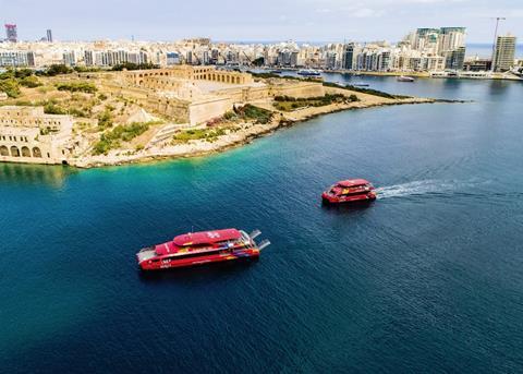 Two of the the four ferries delivered to Valletta, Malta