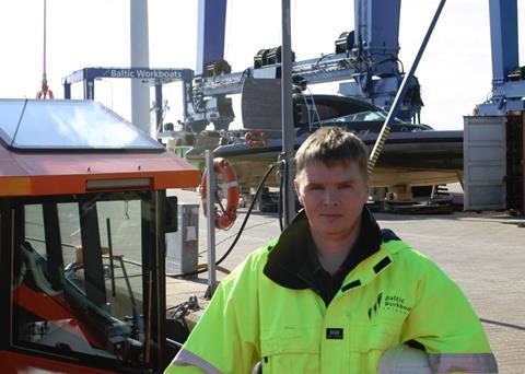 Neeme Muru at Baltic Workboats Shipyard, Saaremaa, Estonia