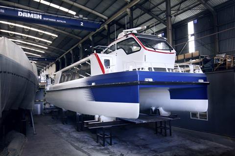 This Water Bus is the first vessel for public transportation produced at Damen Shipyards Antalya
