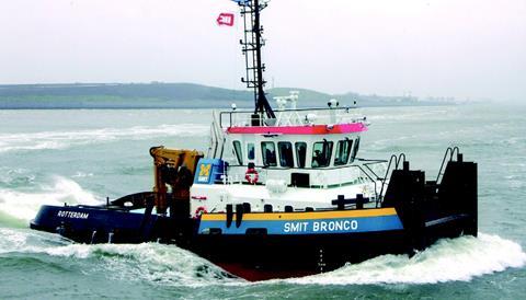 Smit Broncho is the first of a trio of shallow draft/tug workboats for Smit.