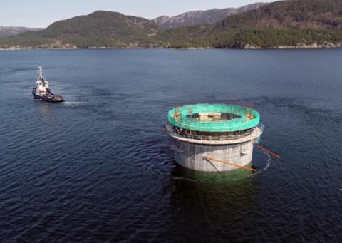 Hywind Tampen floating offshore windfarm is progressing well (Photo: Woldcam / Equinor ASA)