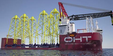 The vessel will transport and install up to 10 x 1,500t ultra-large jacket foundations