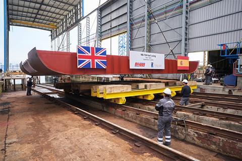 Keel laying of Briggs new Maintenance Support Vessel at Freire Shipyard