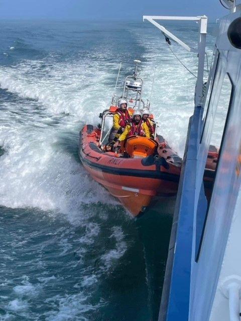 Severn Guardian asssists in RNLI drills at Cardigan Lifeboat Station