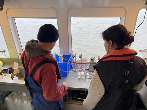 University Marine Biology Students undertake Fieldwork training on Humber Guardian