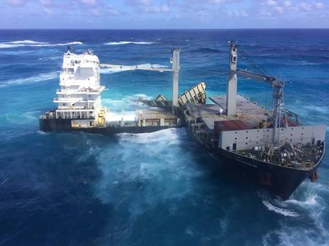 Shanghai Salvage has been appointed to remove 'Kea Trader' (Lomar Shipping)