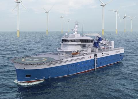 The new Bibby WaveMaster 1 is being built at Damen’s Shipyards Galati in Romania