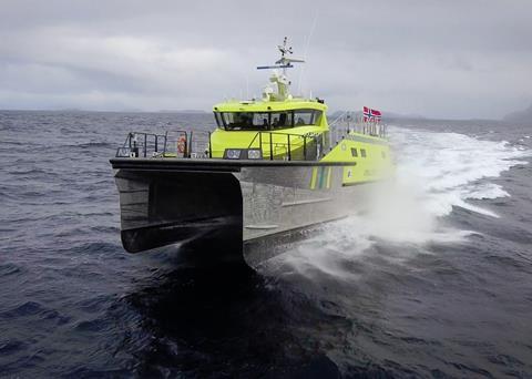 A new foil system for ride comfort has been tested during the sea trials