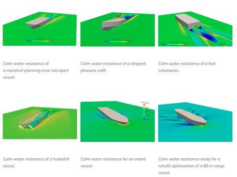 Some recent examples of Cloud Towing Tank's CFD work