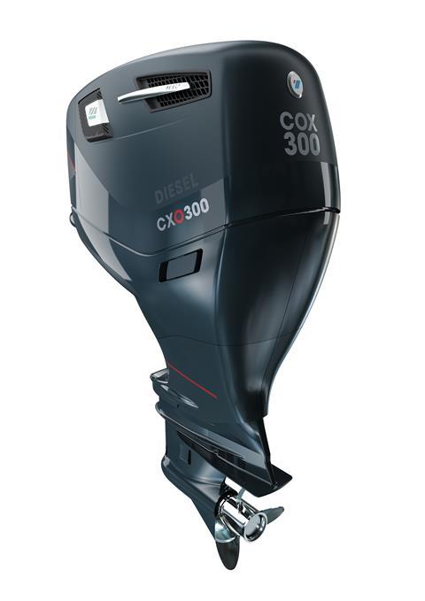 Definitely a wolf in sheep's clothing: Cox Powertrain's new 300hp diesel outboard has been made to look as conventional as possible.