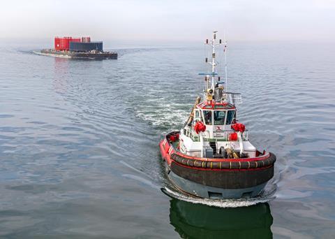 Barge tows are vital bread-and-butter work for many tug operators (Wagenborg)
