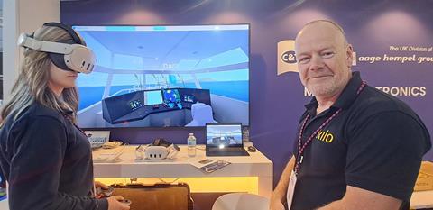 Charity & Taylor, Daisy Baker, VR developer-Lead XR left Mark Tompson, Head of XR-Kilo Solutions,