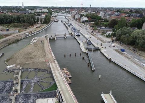 These infrastructure works in Harelbeke are part of the overall Seine-Scheldt project
